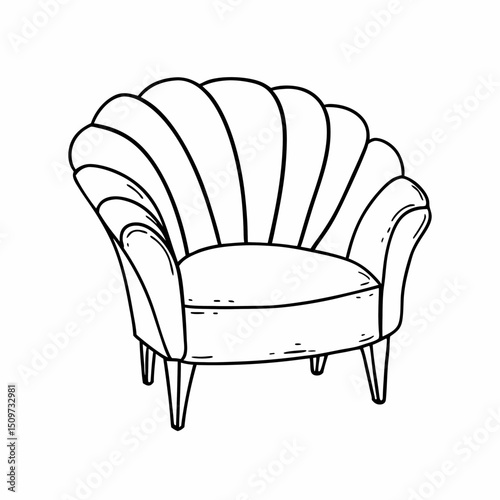 Upholstered in rich brown leather, this vintage armchair is a comfortable and luxurious seat, perfect for a classic interior design