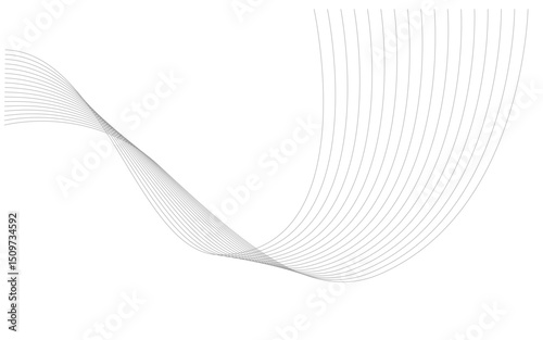 Professional White Wavy Line Background for Corporate Templates. Clean and formal abstract wave lines. Great for company profiles, annual reports, and business decks.