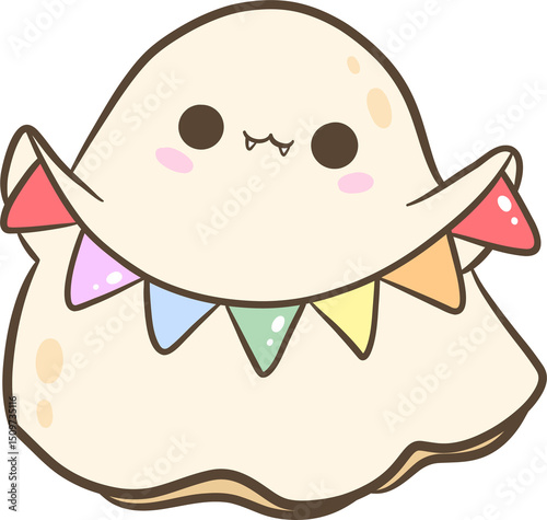 Pride Ghosts Clipart Cute Rainbow Support Characters for Pride Month