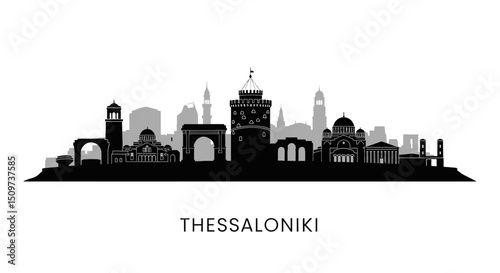 Thessaloniki Skyline Cityscape Greece Landmark.