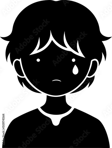 Crying Child Silhouette