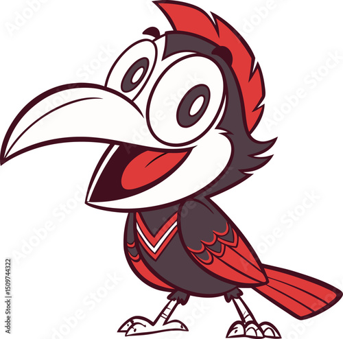 illustration of a cartoon bird