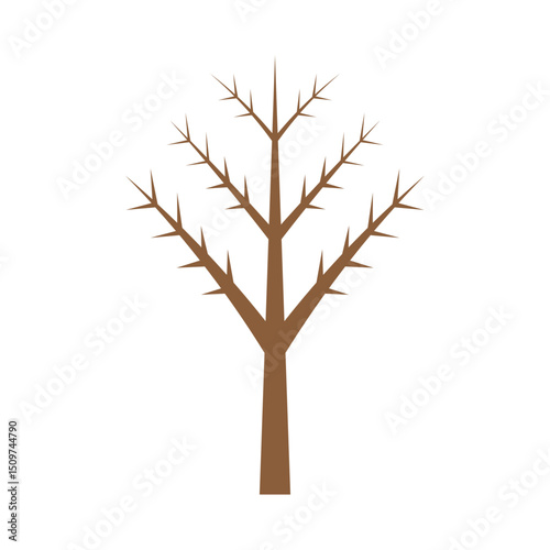 Stylized branch logo vector and symbol