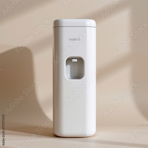 Modern portable water dispenser with sleek white design and built-in water outlet for easy hydration at home or office