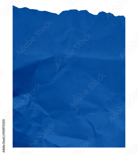 blue crumpled paper texture background with blank space for design. clean blue paper, wrinkled, abstract background.