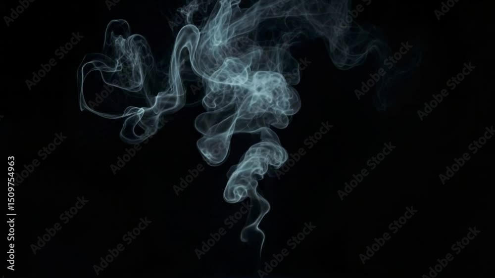 Abstract Smoke and Vapor Footage Ethereal Swirls and Wisps