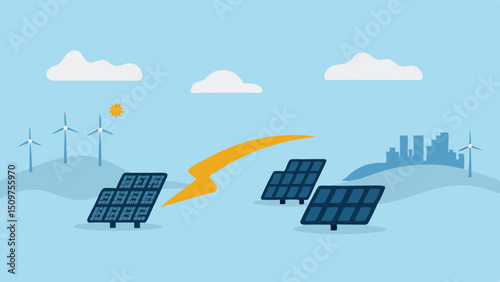 vector illustration of a modern city