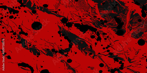 Grunge texture effect background. Distressed rough dark abstract textured. Black isolated on red. Graphic design element vintage style decoration concept grunge vector red black modern