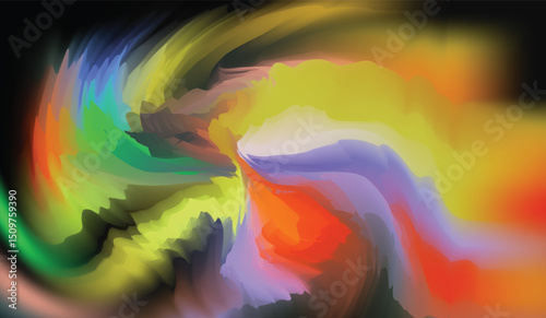 Planet Earth cradled in hands, bathed in the fiery glow of a bright sun with a vibrant rainbow pattern, creating a colorful and dynamic space illustration