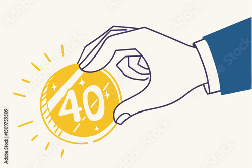 Protect your 401k in economic crisis, retirement planning and investment, benefit from pension fund concept, businessman hand tenderly holding and covering golden egg with label as 401K.