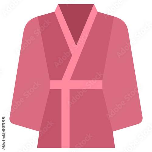 Bathrobe Icon, Flat Design Style Icon, Hotel Icon Vector
