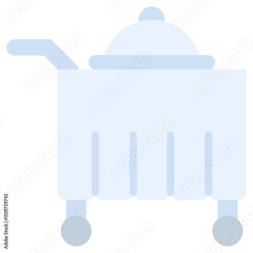 Room Service Hotel icon, Flat Design Style Icon, Hotel Icon Vector