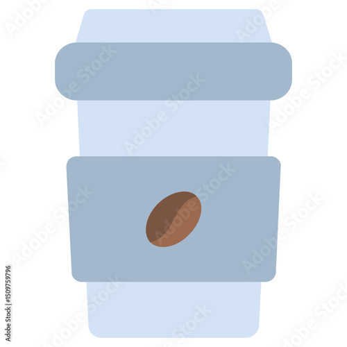 Coffee Cup icon, Flat Design Style Icon, Hotel Icon Vector