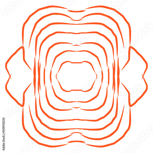 A striking graphic design, the intricate lines and vibrant hues create a visual symphony. The abstract composition showcases the intersection of artistry and technology.