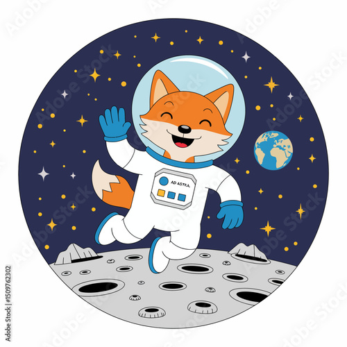 Fox Astronaut in Space