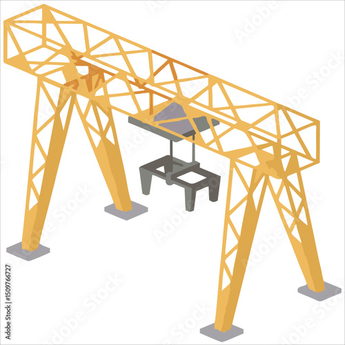 Building project icon isometric building structure and sign vector
