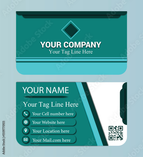modern design of business and visiting cards vector templates