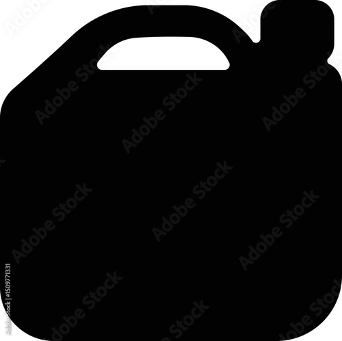 Jerrycan, canister icon in flat style pictogram isolated on transparent background