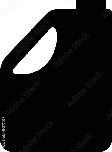 Jerrycan, canister icon in flat style pictogram isolated on transparent background