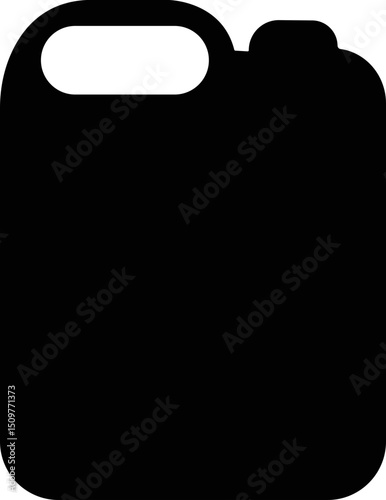 Jerrycan, canister icon in flat style pictogram isolated on transparent background