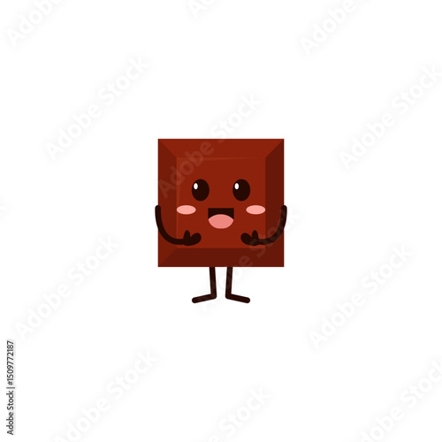 World Chocolate Day – Cute Kawaii Chocolate Character Illustration