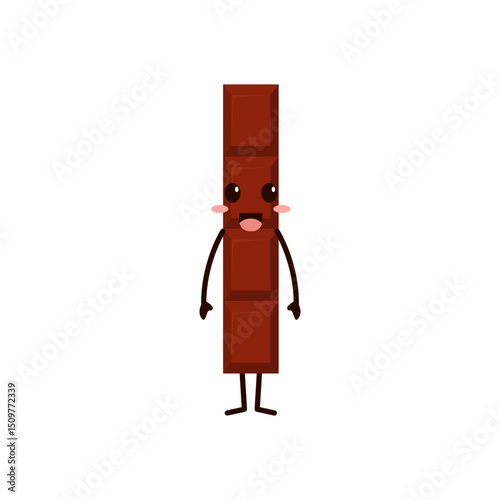 World Chocolate Day – Cute Kawaii Chocolate Character Illustration