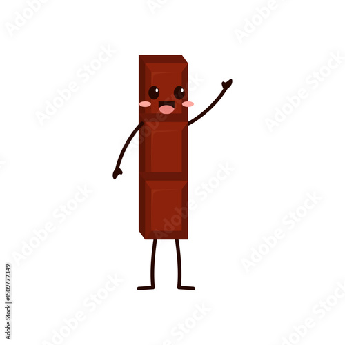 World Chocolate Day – Cute Kawaii Chocolate Character Illustration