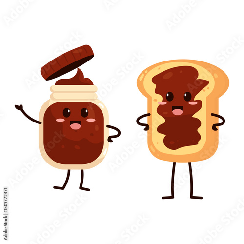 World Chocolate Day – Cute Kawaii Chocolate Character Illustration