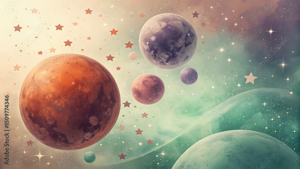 Fototapeta premium planet in space