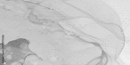 Textured Grunge Watercolor in Gray Scale for Classic Background Art and Retro Templates. Abstract Grunge Style Watercolor Background in Monochrome Gray with Ink Wash Effect