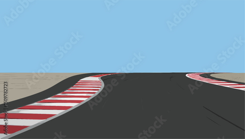 racetrack corner dynamic view