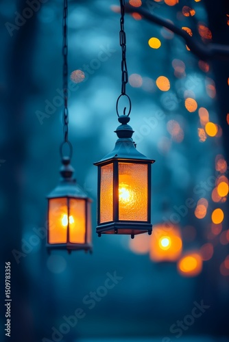 Wallpaper Mural A lantern hanging statically in the wind Torontodigital.ca