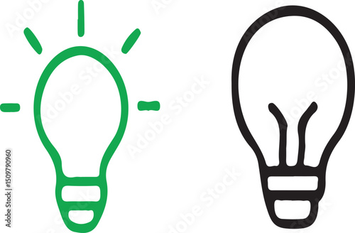 light icon green and black colour