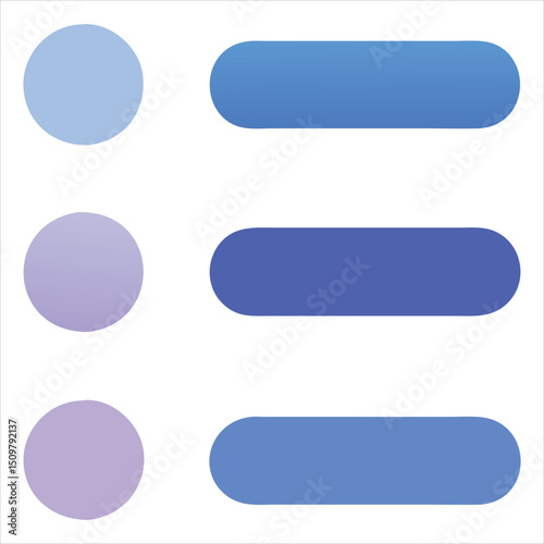 App and Web UI Icons with Three Dots Hamburger Menu Dropdown Effect and Shadowed Navigation Lines
