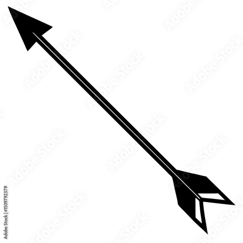 arrow in the shape of a target