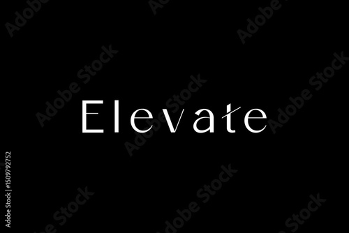 Text Logo elevate Design 5