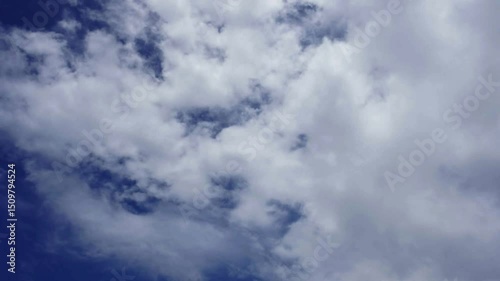 blue sky with clouds, Timelapse of sunset sunrise with  Clouds gathering before the rain, clouds after bad weather, heavy rain before a storm, and a loop of thunderstorms. Typhoon Sky, tornado cloud.
