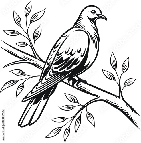 vector illustration of a bird