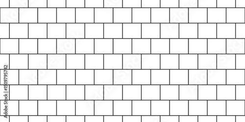 white brick wall texture and solid bricks seamless pattern background.	