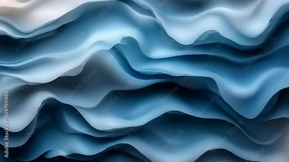Abstract Blue Wave Background. (5) Abstract Blue Wave Background. (5)