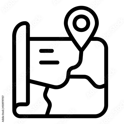 map Line Icon