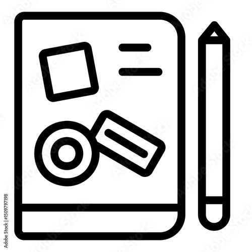 notebook Line Icon