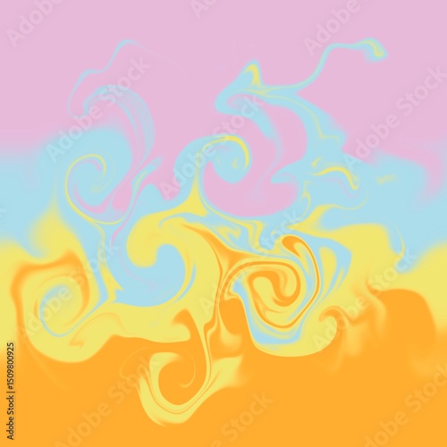 four colors distorted background