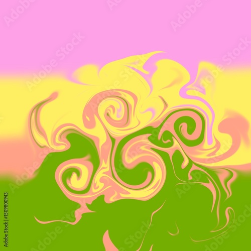 four colors distorted background