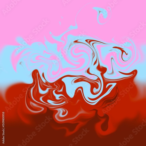 four colors distorted background
