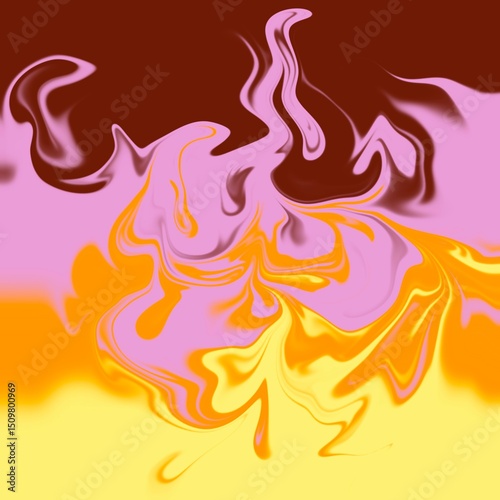 four colors distorted background