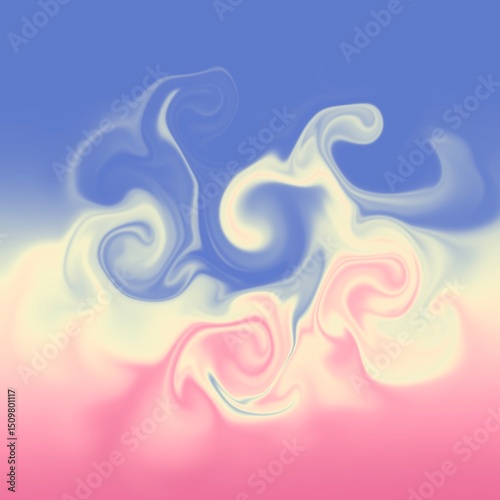 four colors distorted background