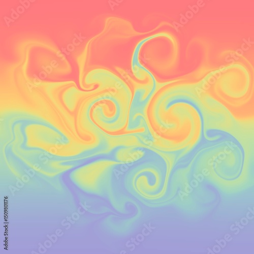 four colors distorted background