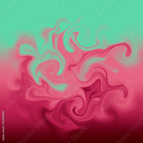 four colors distorted background
