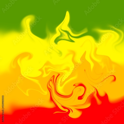 four colors distorted background